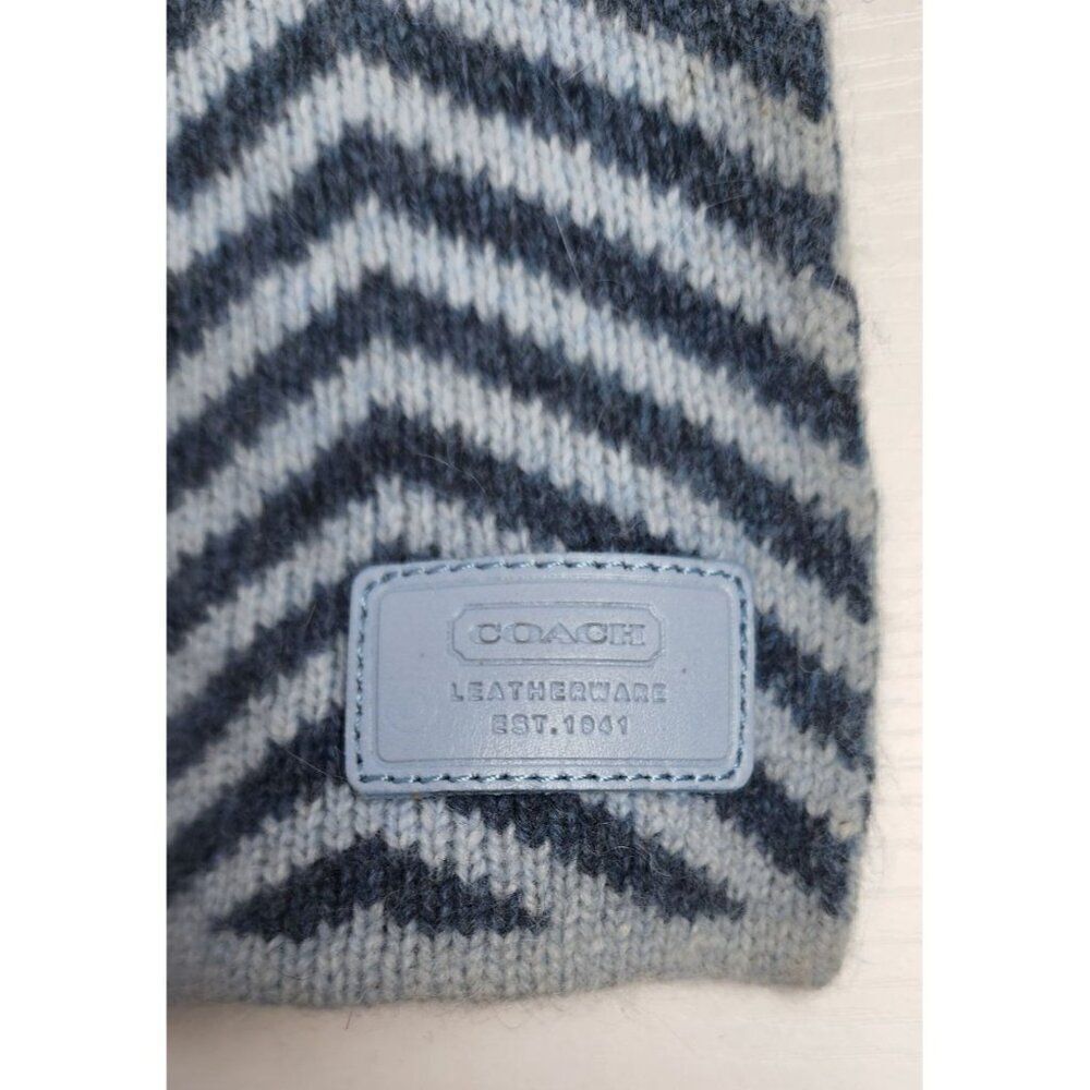 Blue Coach Woman's Scarf - Picture 2 of 6